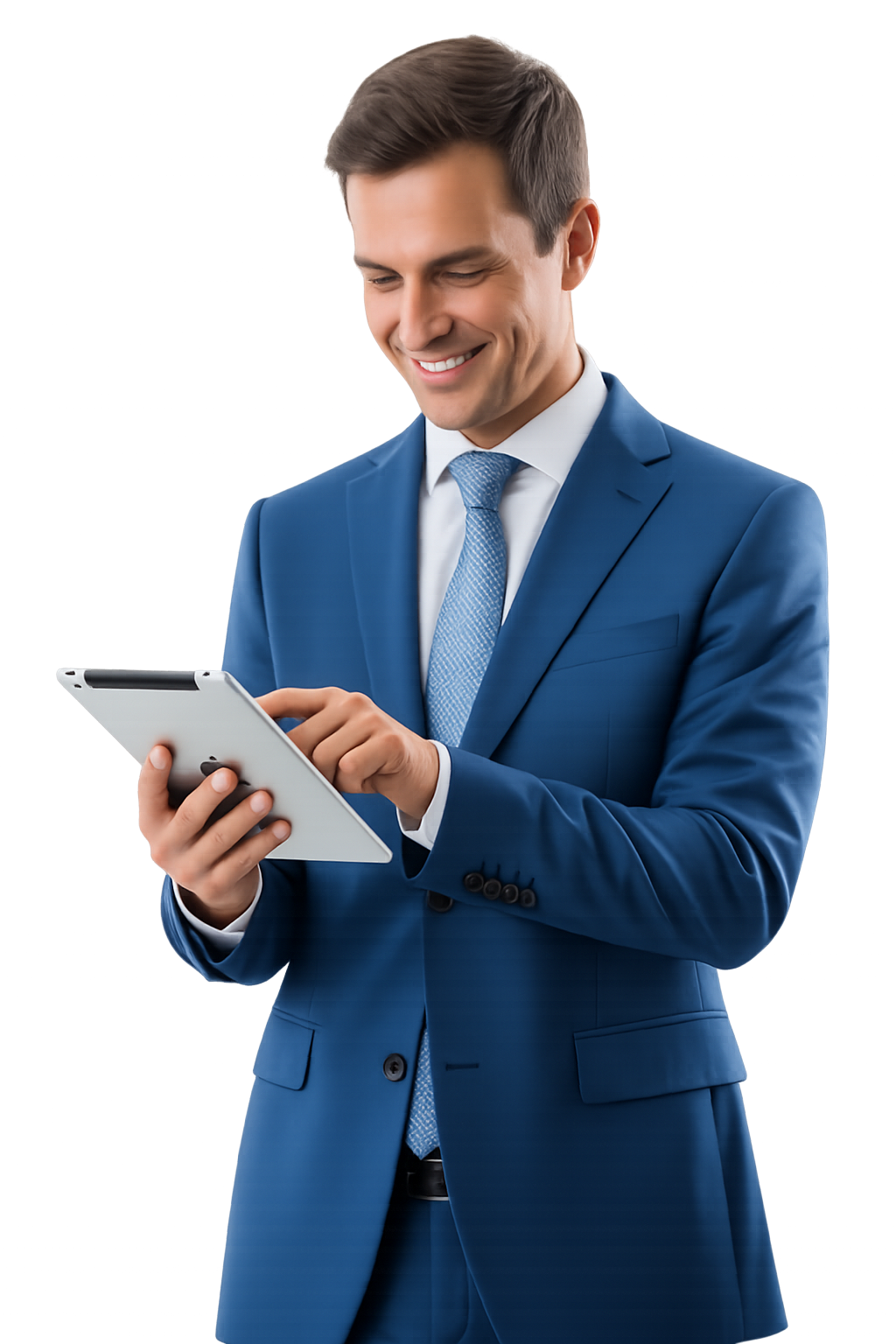 Profissional utilizando tablet
